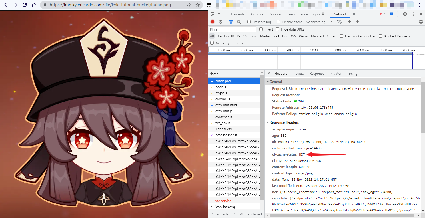 Cloudflare缓存命中